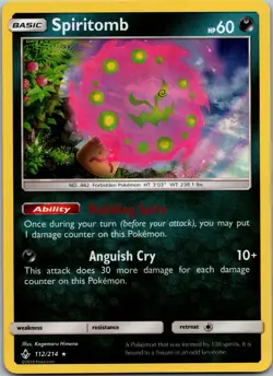 Spiritomb - 112/214 - Holo Rare - Unbroken Bonds - NM/M - Image 1