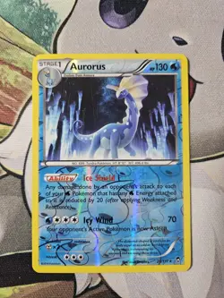 Pokemon Aurorus 26/111 XY: Furious Fists Reverse Holo Rare Stage 1 130HP Ability - Image 1