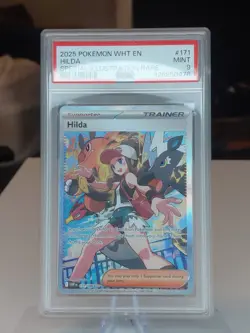 Hilda #171/086 Pokemon 2025 White Flare PSA 9 Special Art Rare - Image 1
