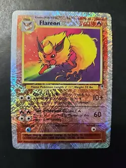 Pokemon TCG Super Rare Reverse Holo - FLAREON 10/110 - Legendary Collection - Image 1
