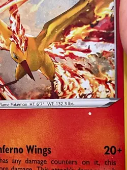 POKEMON MOLTRES 021/172 RARE HOLO COSMOS WITH ERROR WHITE DOT BRILLIANT STARS NM - Image 3