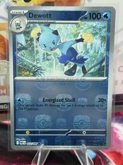 Dewott 022/086 Master Ball Pattern Reverse Holo White Flare Pokemon Near Mint - Image 1