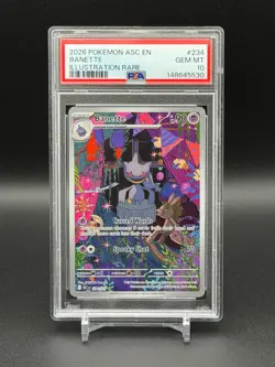 POKEMON ASC EN-ASCENDED HEROES ILLUSTRATION RARE #234 BANETTE PSA 10 GEM - Image 1