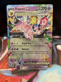 Pokemon TCG Espeon ex - 034/131 - SV: Prismatic Evolutions Near Mint - Image 1