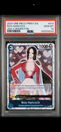 2024 One Piece Premium Booster The Best #013 Boa Hancock Jolly Roger Foil PSA 10 - Image 1