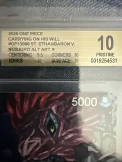 St. Ethanbaron V. Nusjuro (Alternate Art) OP13-080 Carrying On His Will BGS 10 - Image 3