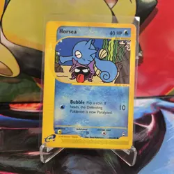 Pokemon TCG Horsea Aquapolis 84/147 E READER Common 2002 English Card DMG Stain - Image 1