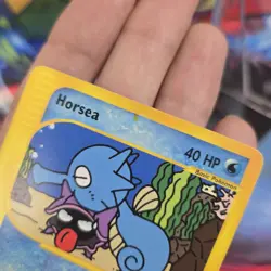 Pokemon TCG Horsea Aquapolis 84/147 E READER Common 2002 English Card DMG Stain - Image 4