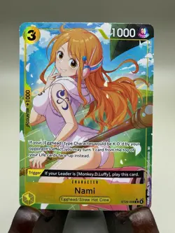 Nami ST29-008 Special Parallel English One Piece Card Game Holo NM - Image 1
