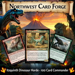 MTG Commander Deck - Itzquinth Dino Tribal Gruul RG EDH 100 Cards Ready to Play - Image 1