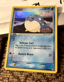 Pokemon Card NM 2007 - Spheal Ex Power Keepers 65/108 Reverse Holo Stamped - Image 1