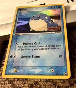 Pokemon Card NM 2007 - Spheal Ex Power Keepers 65/108 Reverse Holo Stamped - Image 3