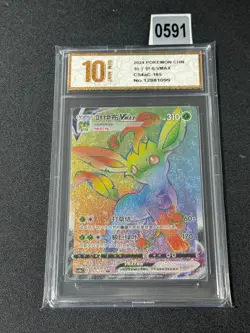 Leafeon VMAX HR CS4aC-165/132 Pokemon Card Chinese Holo Grade 10 - Image 1