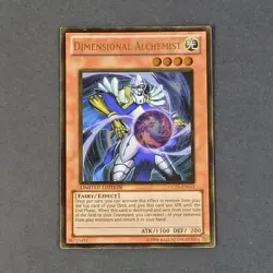 Yugioh TCG - 1x Dimensional Alchemist - GLD3-EN015 - Limited - Gold Rare NM 2010 - Image 2