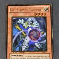 Yugioh TCG - 1x Dimensional Alchemist - GLD3-EN015 - Limited - Gold Rare NM 2010 - Image 5
