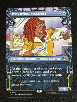 MTG Teenage Mutant Ninja Turtles April O'Neil, Hacktivist Showcase 0227 NM Rare - Image 1