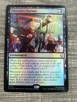 Obsessive Pursuit FOIL Avatar: The Last Airbender Magic MTG NM - Image 1