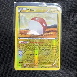 2014 POKEMON VOLTORB HOLOGRAM 44/146 BASE SET - Image 1