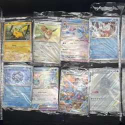 Pokemon Holiday Calendar/Prismatic Evolutions Sealed Lot of 8 Stamped Promo Card - Image 1