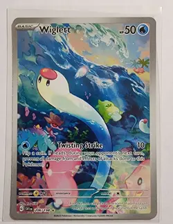 Pokemon - Wiglett - 206/198 - Scarlet & Violet - Illustration Rare Card TCG - Image 1