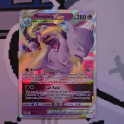 Pokemon Mewtwo VSTAR 031/078 Pokemon GO Ultra Rare Full Art Holo Card - Image 1