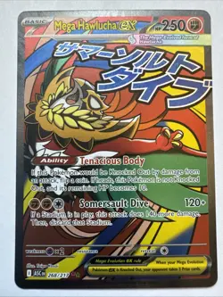Mega Hawlucha ex 268/217 Mega Attack Rare ME: Ascended Heroes Pokemon Near Mint - Image 1