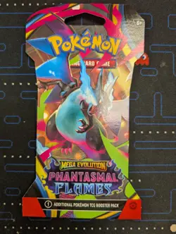 Pokemon TCG Mega Evolution: Phantasmal Flames Sleeved Booster Pack - Image 1