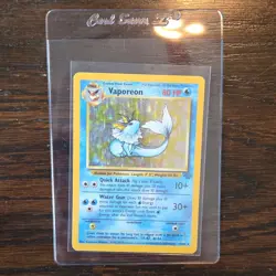 Pokemon Jungle Holo Card Lot Wigglytuff, Clefable, Vaporeon Wizards 1999 - Image 2