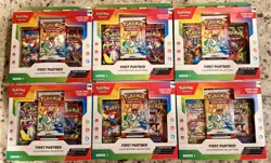 Pokemon TCG First Partner Illustration Collection Series 1 Box *LOT OF 6* - Image 1