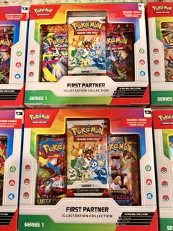 Pokemon TCG First Partner Illustration Collection Series 1 Box *LOT OF 6* - Image 3