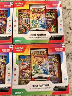 Pokemon TCG First Partner Illustration Collection Series 1 Box *LOT OF 6* - Image 4