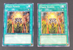 Yugioh TCG - 2x Mage Power - SD6-EN022 + SDDL-EN024 - LP - 1st Edition - 2006 - Image 1