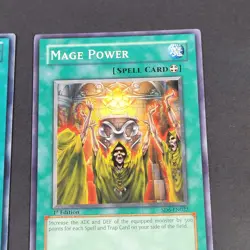 Yugioh TCG - 2x Mage Power - SD6-EN022 + SDDL-EN024 - LP - 1st Edition - 2006 - Image 5