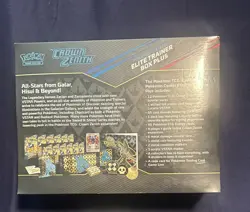 Pokemon Center Exclusive Crown Zenith ETB Elite Trainer Box Plus New Sealed - Image 4