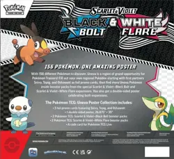 Pokemon TCG Scarlet & Violet Black Bolt & White Flare Poster Collection Box - Image 3