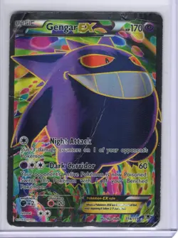 Gengar EX 114/119 Ultra Rare Full Art Holo 170 HP Pokemon XY Phantom Forces - Image 1