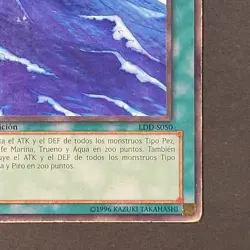 Yugioh TCG - Umi - LDD-S050 / LOB-050 - MP/HP - 1st Vintage Common Spanish 2003 - Image 4