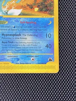Vaporeon 33/144 Pokemon-e: Skyridge Non-Holo Rare WotC 2003 - Image 4