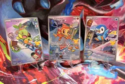 Pokemon TCG Piplup/Chimchar/Turtwig First Partner illustration Gen 4 042/041/040 - Image 1