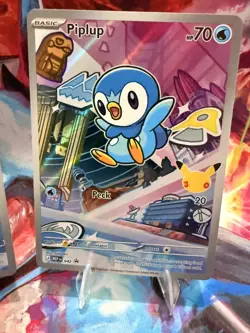 Pokemon TCG Piplup/Chimchar/Turtwig First Partner illustration Gen 4 042/041/040 - Image 3