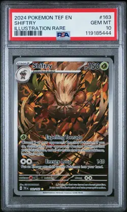 2024 POKEMON TEF EN-TEMPORAL FORCES ILLUSTRATION RARE #163 SHIFTRY PSA 10 - Image 1