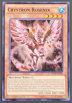 Yugioh TCG - 3x Crystron Rosenix - INOV-EN020 - NM/LP - 1st Ed. - Common - 2016 - Image 1