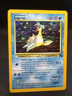 Lapras 10/62 Fossil Holo LP- Pokemon TCG - Image 1