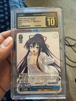 Tohka Being Seductive Weiss Schwarz Date A Live Vol.2 R Rare CGC PRISTINE 10 - Image 1