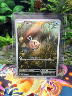 Pokemon TCG Feebas 198/191 Illustration Rare Surging Sparks Near Mint Condition - Image 1
