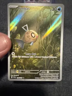 Pokemon TCG Feebas Illustration Rare Card Surging Sparks 198/191 - Image 1