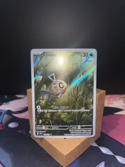 Pokemon TCG Feebas Illustration Rare Card Surging Sparks 198/191 - Image 1