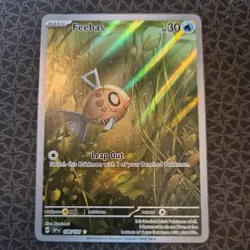 Pokemon TCG Feebas Illustration Rare Card Surging Sparks 198/191 - Image 1