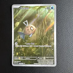 Pokemon TCG Feebas Illustration Rare Card Surging Sparks 198/191 - Image 1