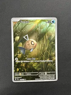 Pokemon TCG Feebas Illustration Rare Card Surging Sparks 198/191 - Image 1